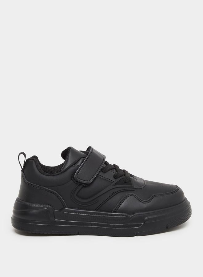Styli Panelled Sneakers with Hook and Loop Closure - Image 1