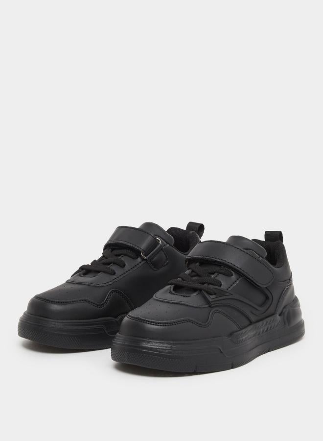 Styli Panelled Sneakers with Hook and Loop Closure - Image 2