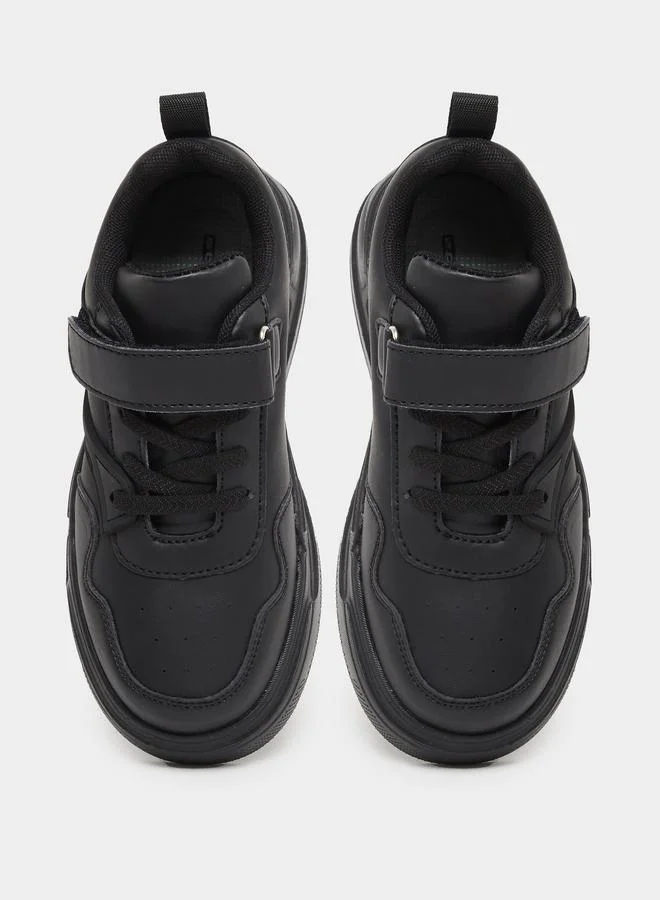 Styli Styli Panelled Sneakers with Hook and Loop Closure
