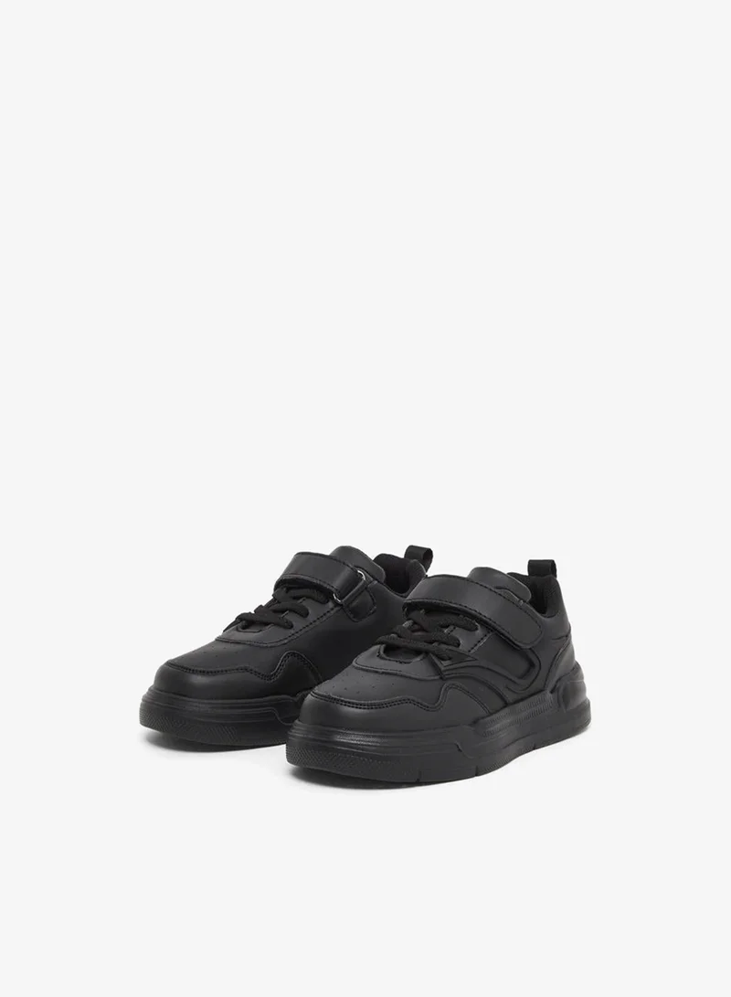 Styli Active Panelled Sneakers with Hook and Loop Closure
