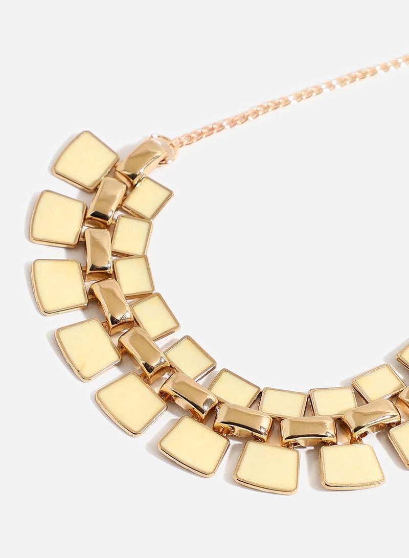 SOHI Women's White Statement Necklace - Image 3