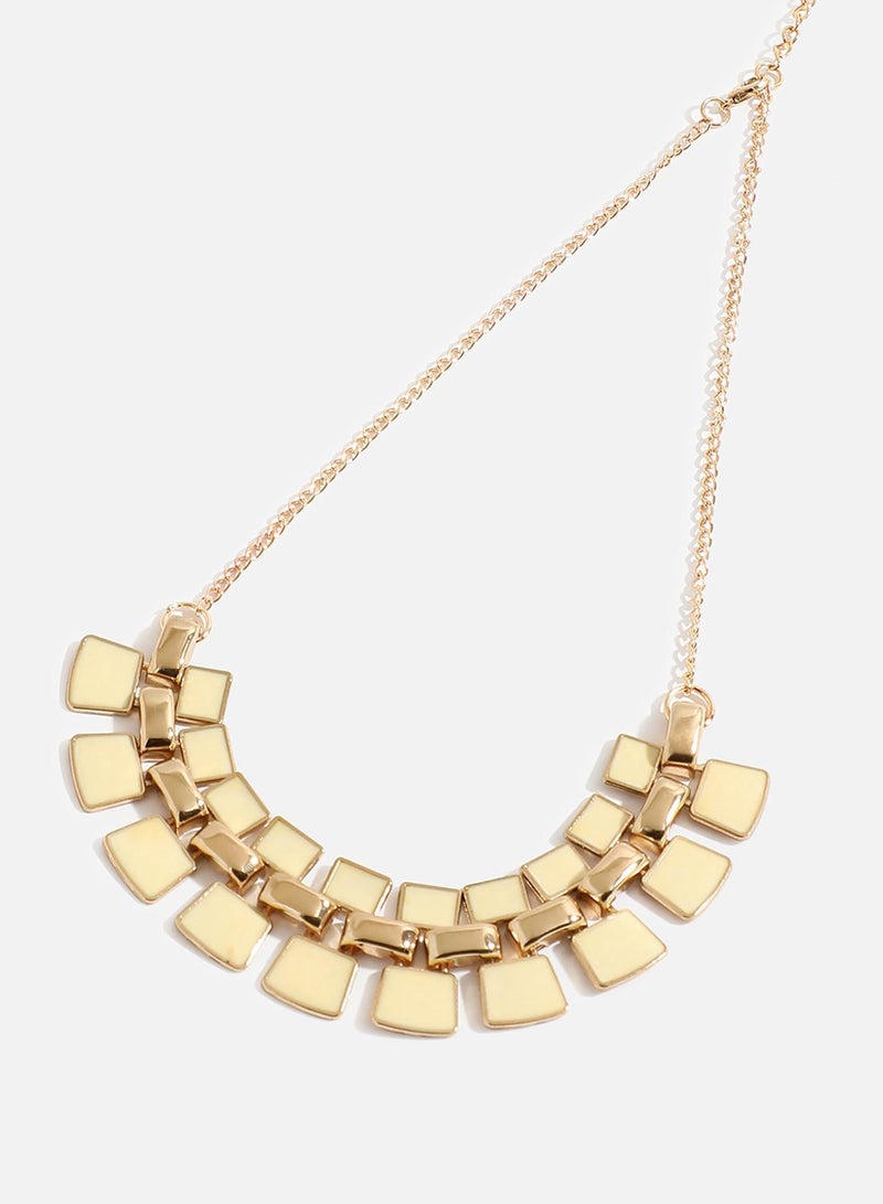 SOHI Women's White Statement Necklace - Image 2