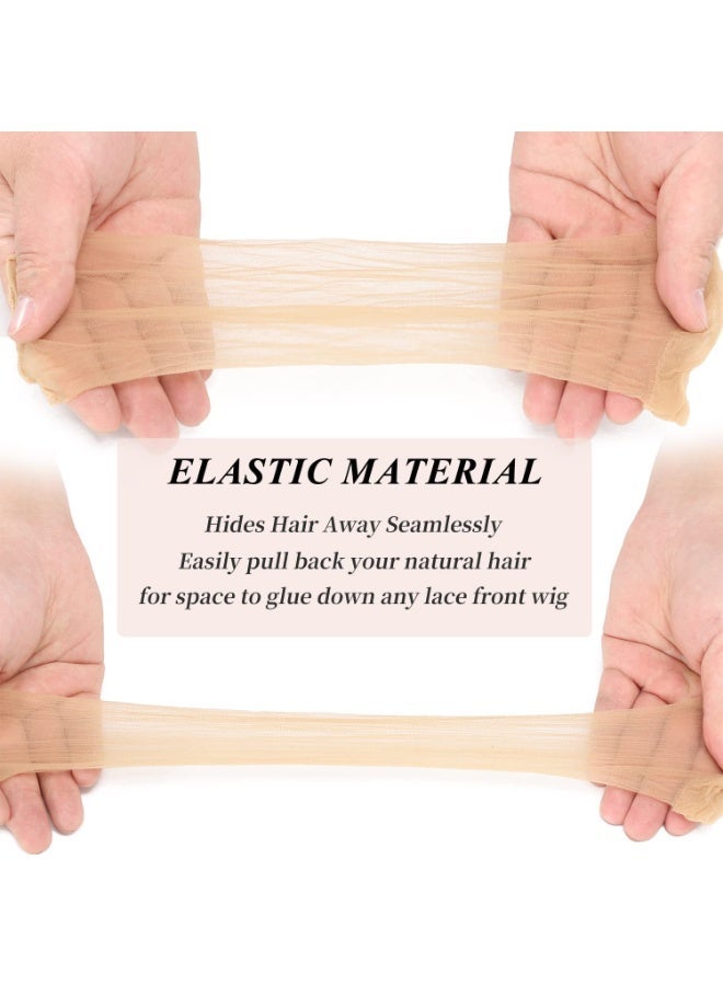 2PCS,HD Wig Net Cap, Solid Color Invisible Elastic Wig Cap, Skin Tone Hair Protection, Prevent Wig Slipping, Anti-Itch, Windproof and Breathable, Ideal for Cosplay, Daily Wear and Hair Care,2 Pieces, Exquisite Set - Image 5