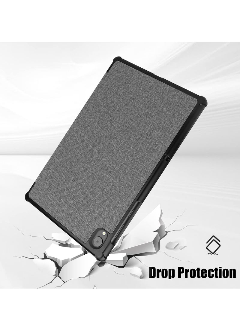 Procases Lenovo Tab K10 Case 10.3 Inch Slim Smart Cover Stand Hard Shell Cover Light Grey - Image 5
