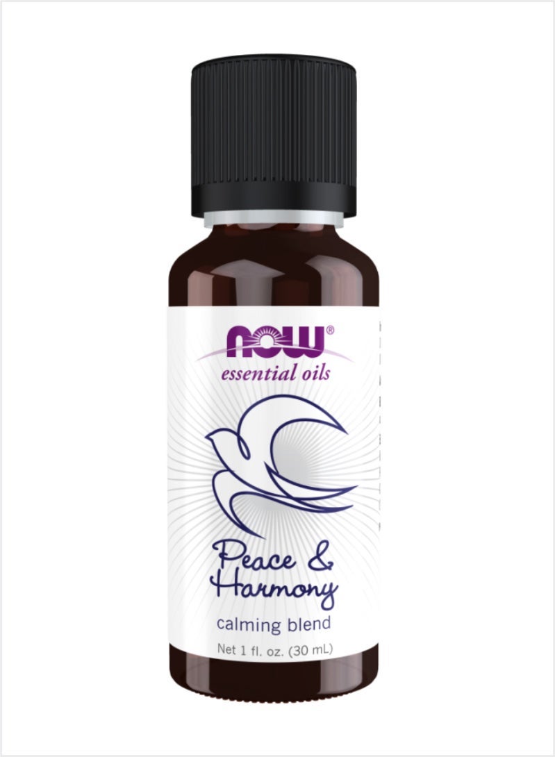 NOW Essential Oils Peace & Harmony Blend - Calming & Relaxing, 30ml