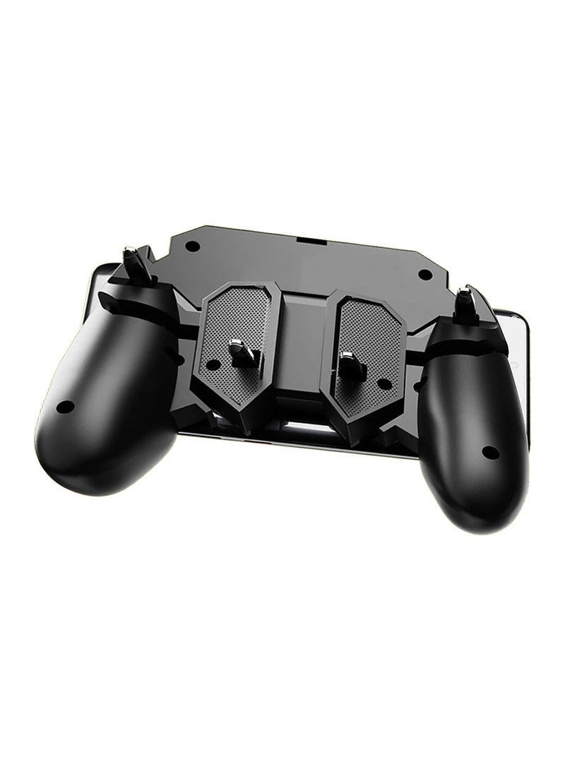 ASD - Gaming Controller for Universal Smartphones with 6 Fingers Operation, PUBG Gaming Controller, Game Controller Joystick, ASD-266 - Black - Image 1