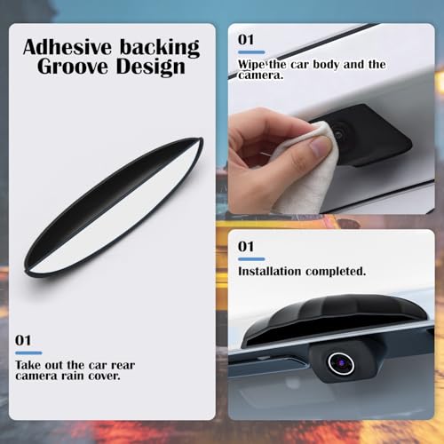 TFNBNG Universal Silicone Rear Camera Rain Cover - Waterproof & Easy Install Anti-Rain Protector for Car Backup Cameras - Image 5