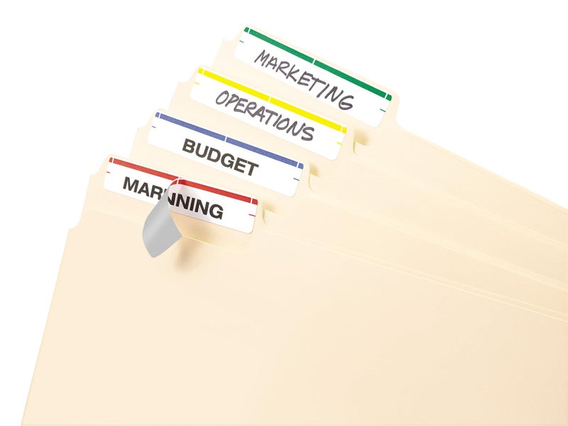 Avery File Folder Labels on 4" x 6" Sheets, Easy Peel, Assorted, Print & Handwrite, 2/3" x 3-7/16", 252 Labels (5215) - Image 3