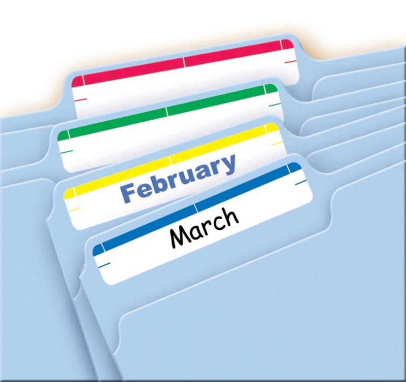 Avery File Folder Labels on 4" x 6" Sheets, Easy Peel, Assorted, Print & Handwrite, 2/3" x 3-7/16", 252 Labels (5215) - Image 2