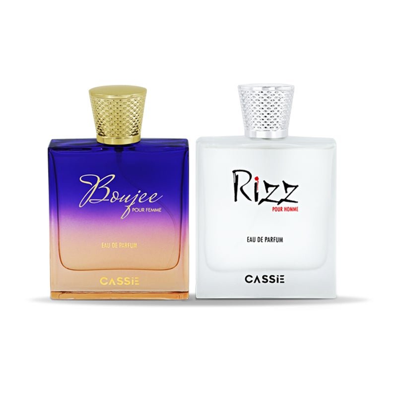 كاسي مجموعة العطور - Rizz Pour Homme & Boujee Pour Femme Eau de Parfum (75 مل لكل منهما) من عطور CASSiE - Image 1