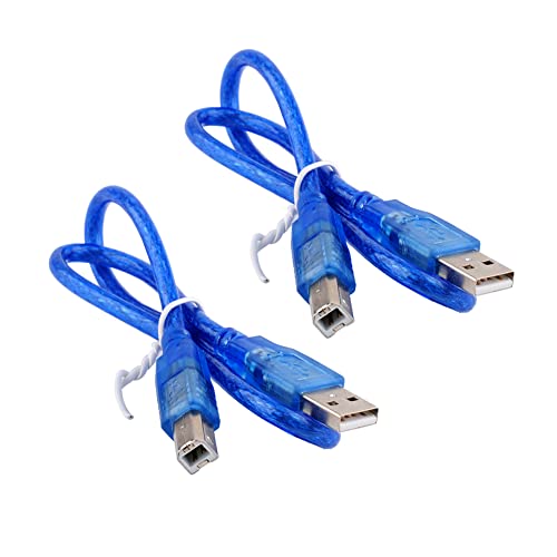 DIYmall USB-A Male to USB-B Male USB2.0 Cable for Arduino 2560 R3 Printer (Pack of 2pcs) - Image 1