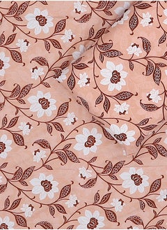 Status Contract Cotton Rich Double Bedsheet with 2 Pillow Covers for Bed Room, Home, Hotel-120 GSM, Brown, 210 X 215 Cm  - Image 3