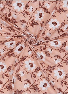 Status Contract Cotton Rich Double Bedsheet with 2 Pillow Covers for Bed Room, Home, Hotel-120 GSM, Brown, 210 X 215 Cm  - Image 5
