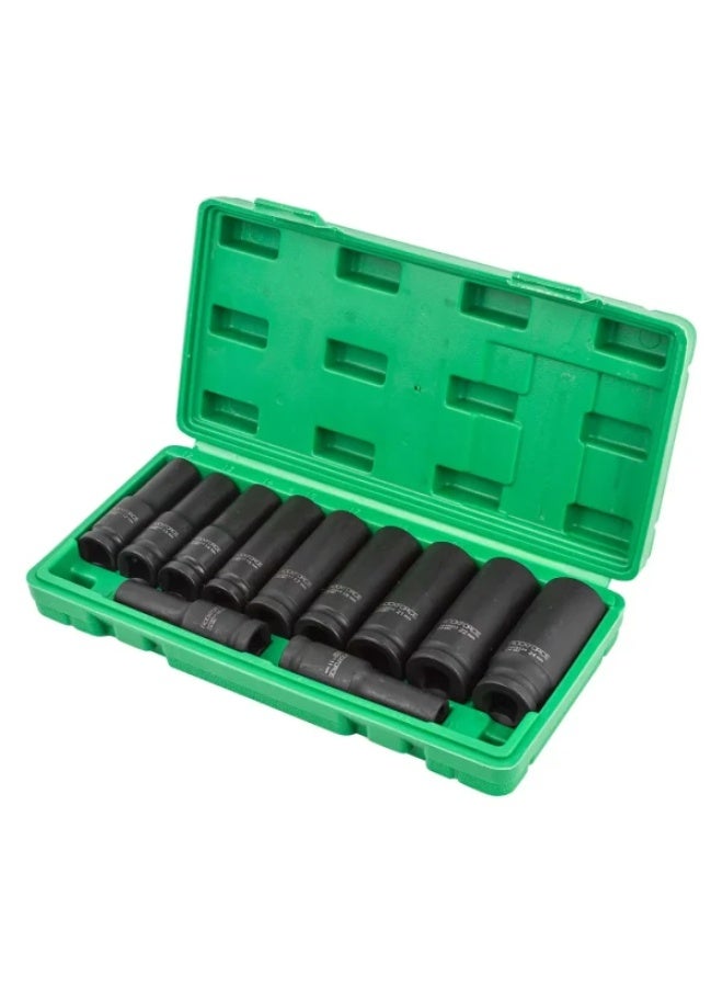 ROCKFORCE Deep socket set,CrMo, 6 points, 1/2", 11pcs - Image 2