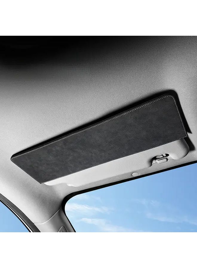 Snow Gray Car Sun Visor Extension Panel Durable Sun Protection with Secure Clip - Image 1