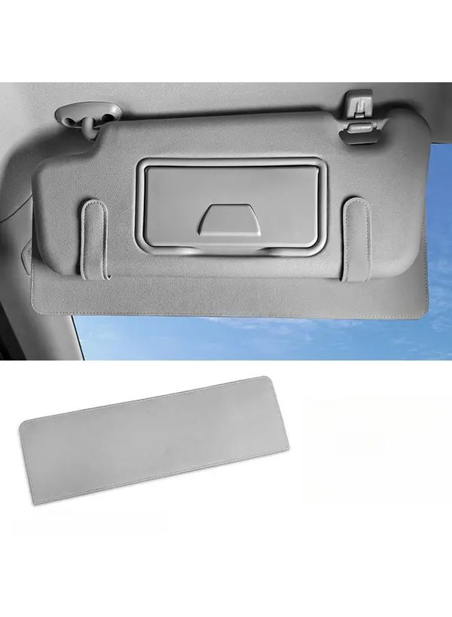 Snow Gray Car Sun Visor Extension Panel Durable Sun Protection with Secure Clip - Image 5