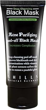 SHILLS Blackhead Remover Cleaner Purifying Deep Cleansing Acne Peel off Face Mask Black Mud 50 mL - Image 2