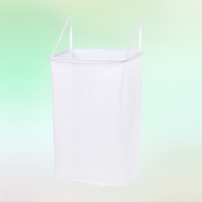 1Pc Household Pasted Wall-mounted Storage Basket Portable Hanging Storage Container for Bathroom with 2 Sticky Hooks - Image 2