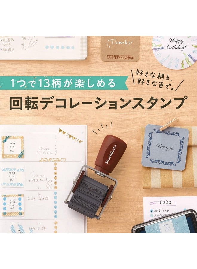 Shachihata Nrd-13A5 Rotating Decoration Stamp, Handwritten Decoration - Image 4