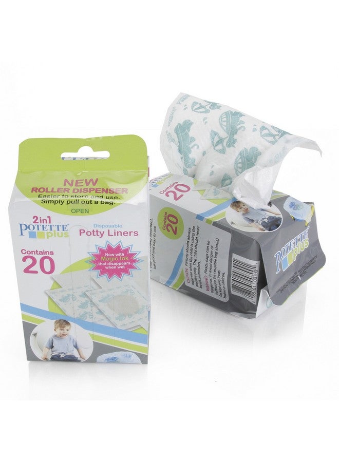 Kalencom Potette Plus Potty Seat Liner Roller Dispenser With Magic Disappearing Ink 20 Count - Image 2