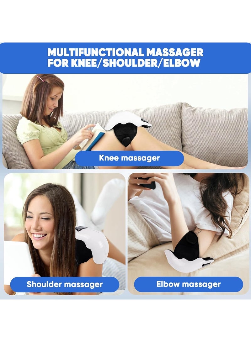 جهاز تدليك الركبة بشاشة LED كبيرة لعلاج التهاب المفاصل، جهاز تدليك الركبة القابل للارتداء مع الحرارة، جهاز تدليك الركبة الإلكتروني الذكي القابل لإعادة الشحن لعلاج آلام مفصل الركبة والإصابات - Image 4