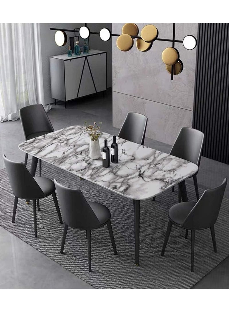 Sharpdo Wallpaper, Black Peel and Stick Wallpaper on White Background, Wallpaper for Marble Countertops, Self Adhesive Wallpaper for Tiles (Black on White Background, 3m x 60cm) - Image 4