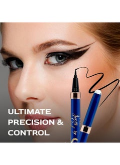 Fashion Colour Jersey Girl Ultra Black Sketch Pen Eyeliner 1ml Quick Drying Matte Finish Waterproof Smudgeproof 24Hrs Long Lasting (Black)  - Image 3