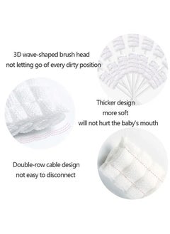 ONETO 30 Pcs Baby Tongue Cleaner Infant Tongue Cleaner Newborn Gauze Oral Cleanser Mouth Tongue Cleaner Infant Toothbrush Baby Toothbrush For Babies and Toddlers  - Image 5