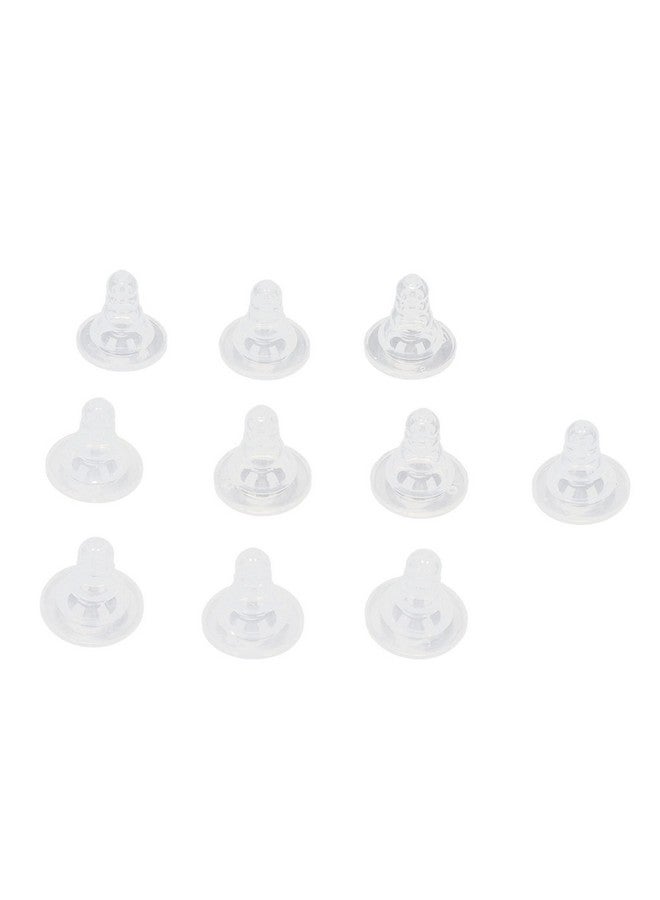 Fydun 10 قطع حلمات للماعز، 10 قطع حلمات ناعمة من السيليكون السميك للماعز، حلمات شرب الحليب للحيوانات الصغيرة، بديل لحلمات الحملان والأطفال من المطاط - Image 2