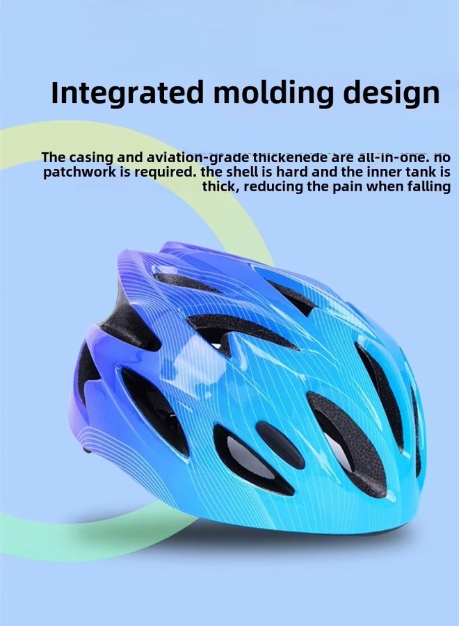 Aissiora Children's Helmet Cycling Helmet Children's Cycling Protective Gear Bicycle Helmet Shock-Absorbing and Impact-Resistant Removable Lining Adjustable Head Circumference Unisex Suitable for Roller Skating, Skateboarding, and Cycling Enthusiasts - Image 5