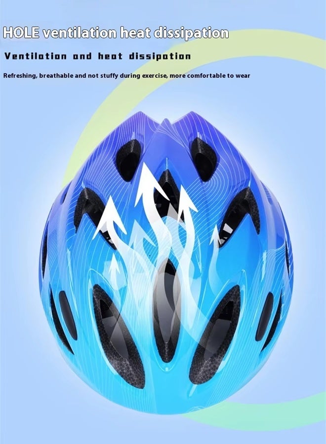 Aissiora Children's Helmet Cycling Helmet Children's Cycling Protective Gear Bicycle Helmet Shock-Absorbing and Impact-Resistant Removable Lining Adjustable Head Circumference Unisex Suitable for Roller Skating, Skateboarding, and Cycling Enthusiasts - Image 4