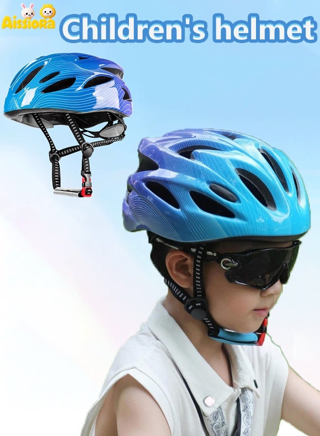 Aissiora Children's Helmet Cycling Helmet Children's Cycling Protective Gear Bicycle Helmet Shock-Absorbing and Impact-Resistant Removable Lining Adjustable Head Circumference Unisex Suitable for Roller Skating, Skateboarding, and Cycling Enthusiasts - Image 1