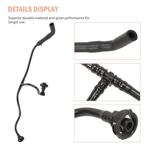 FanPaYY 8W0121081AN Coolant Radiator Overflow Hose Cooling Breathe Tube Compatible with 2016-2023 A4 A5 Quattro Allroad 2.0T L4 - Image 3