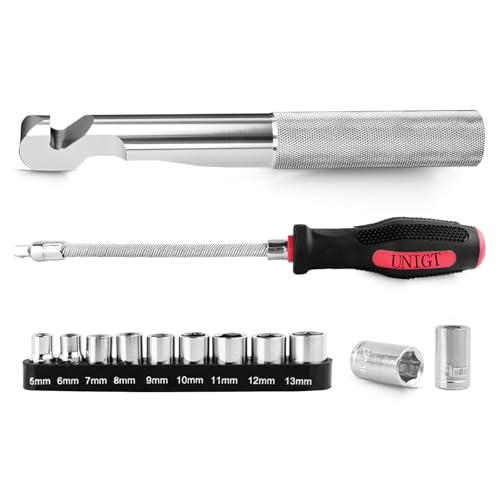 UNIGT Clutch Cover Removal Tool Compatible with Polaris RZR XP Turbo, RS1 Ranger XP 1000 Reversible Belt Changing Tool with Socket Kit (Belt Tool) - Image 1