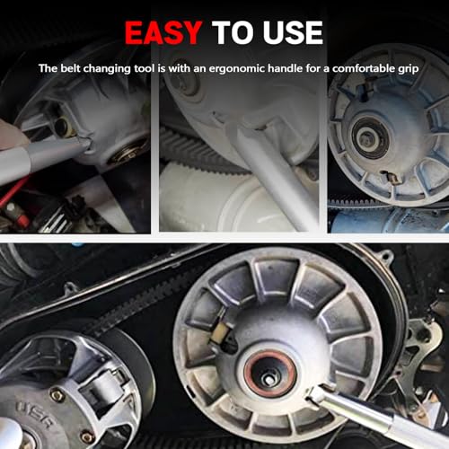 UNIGT Clutch Cover Removal Tool Compatible with Polaris RZR XP Turbo, RS1 Ranger XP 1000 Reversible Belt Changing Tool with Socket Kit (Belt Tool) - Image 5