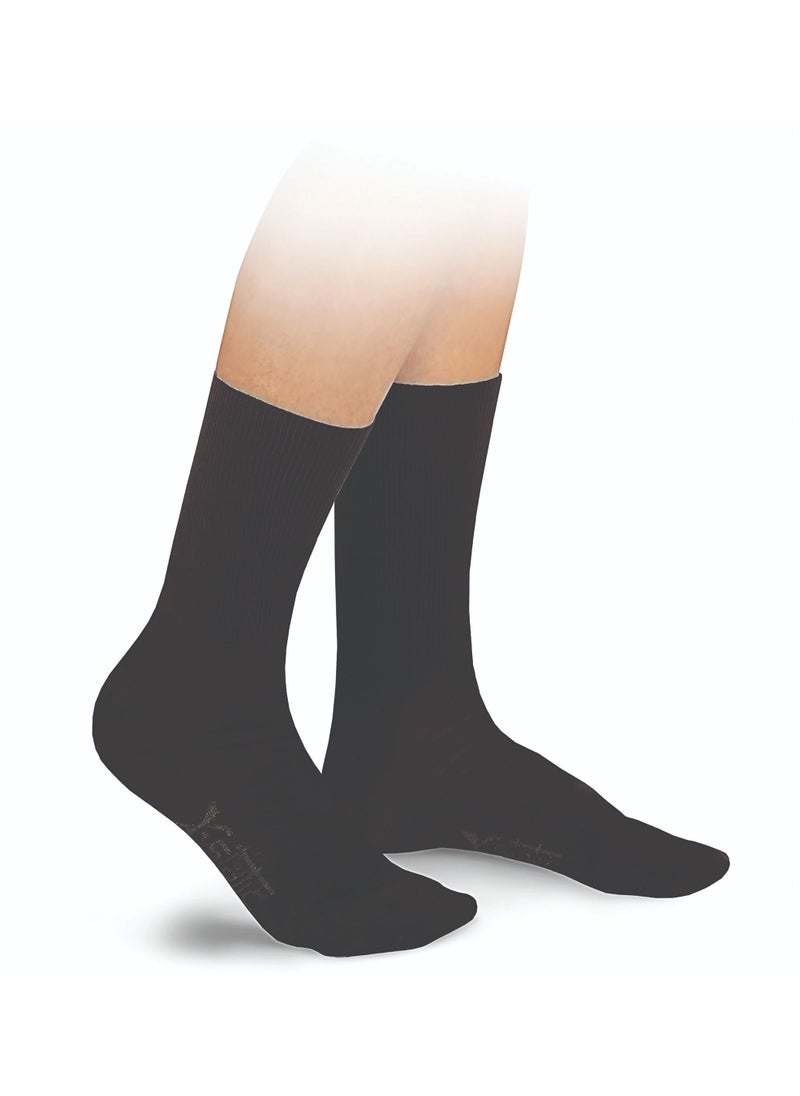 GO SILVER Diabetic Socks Black Size 43/46  - Image 2