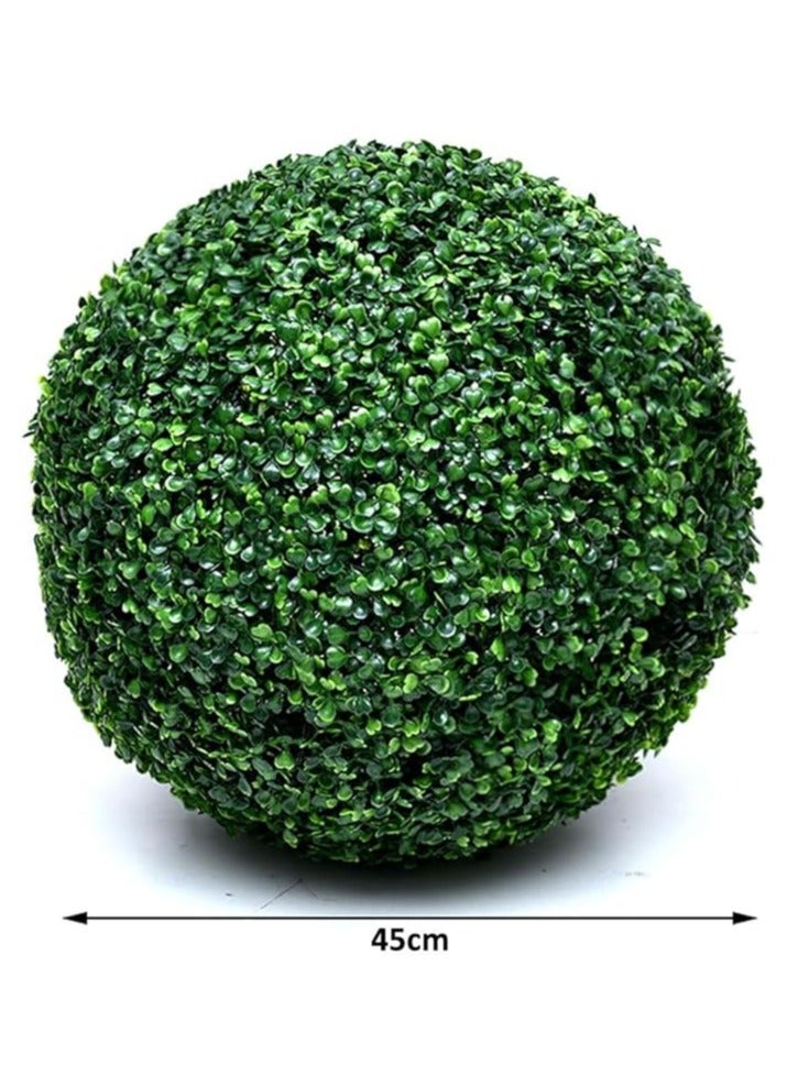 لمسات الحديقة الأنيقة من FFD: كرة خضراء من خشب البقس النابض بالحياة - عشب صناعي مثالي لتجميل المنزل - Image 2