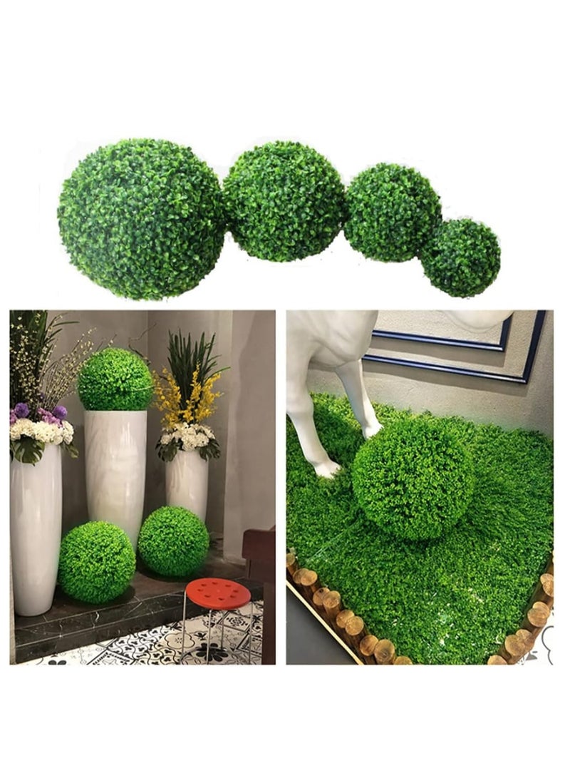 لمسات الحديقة الأنيقة من FFD: كرة خضراء من خشب البقس النابض بالحياة - عشب صناعي مثالي لتجميل المنزل - Image 3