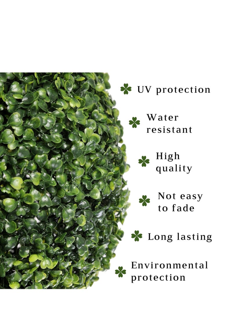 لمسات الحديقة الأنيقة من FFD: كرة خضراء من خشب البقس النابض بالحياة - عشب صناعي مثالي لتجميل المنزل - Image 5