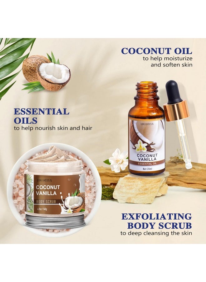 LUCOTIYA - Gifts for Women, Birthday Gifts for Women, Bath and Body Gifts Set, Spa Gifts for Women Vanilla Coconut, Self Care Relaxing Bath Sets for Thank you Women, Mom, Grandma, Girlfriend, Sister, Friends - Image 1