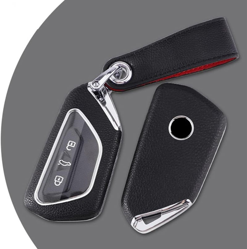 SANRILY Key Fob Cover for Volkswagen ID.4, ID.3, Golf 8, Skoda Octavia, Seat Leon - Full Protection Smart Key Case Shell - Image 3