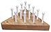 Cauff Solid Oak Wooden Peg Game Tricky Triangle Classic Wooden Brain Teaser Puzzle - Image 2