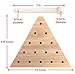 Cauff Solid Oak Wooden Peg Game Tricky Triangle Classic Wooden Brain Teaser Puzzle - Image 4