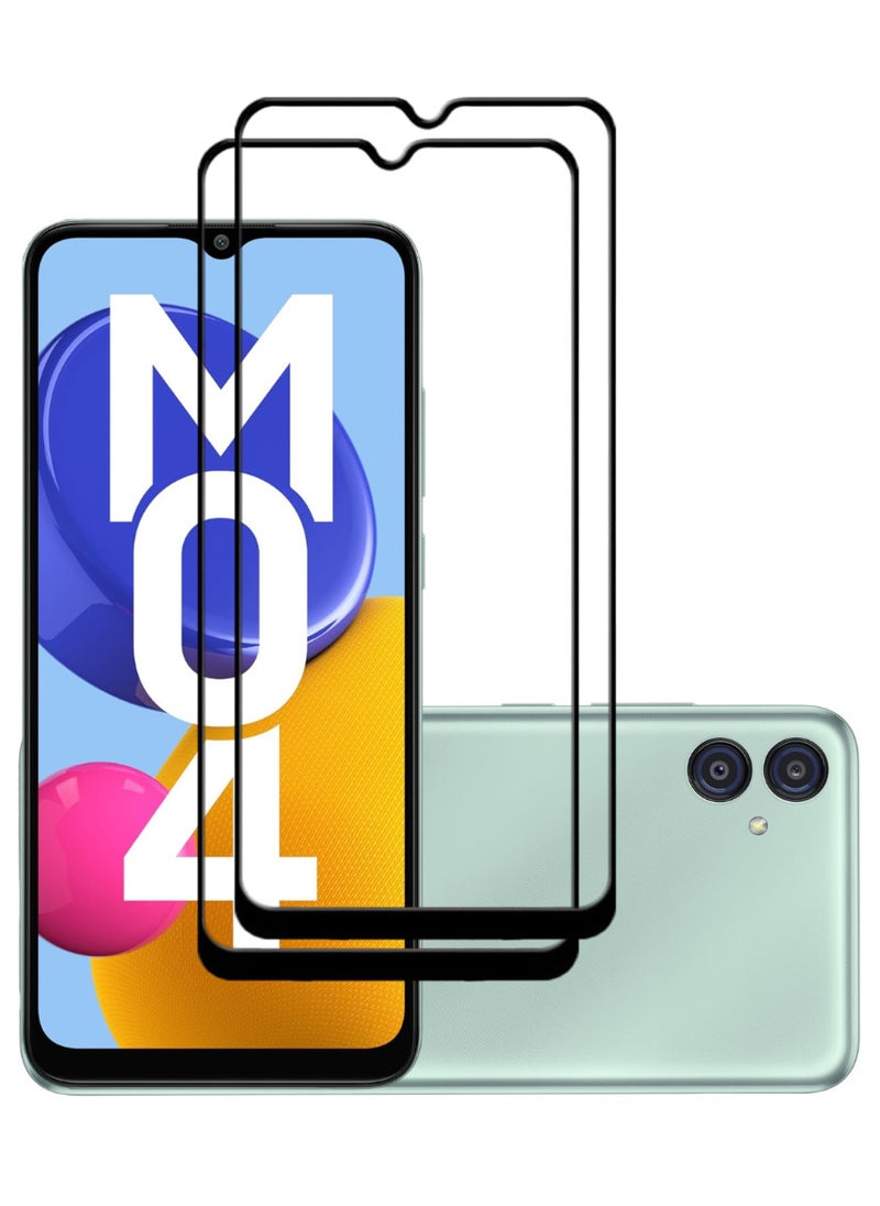 ACLIX 2 Pieces Antistatic ESD Dustproof Premium Quality High Definition Tempered Glass Screen Protector Designed For Samsung Galaxy M04 - Image 1