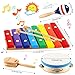 LOOIKOOS Kids Musical Instruments Montessori Wooden Toys for ToddlersPercussion Instruments Set for Kid Preschool Educational Musical Toys for Boys and Girls Gifts - Image 4