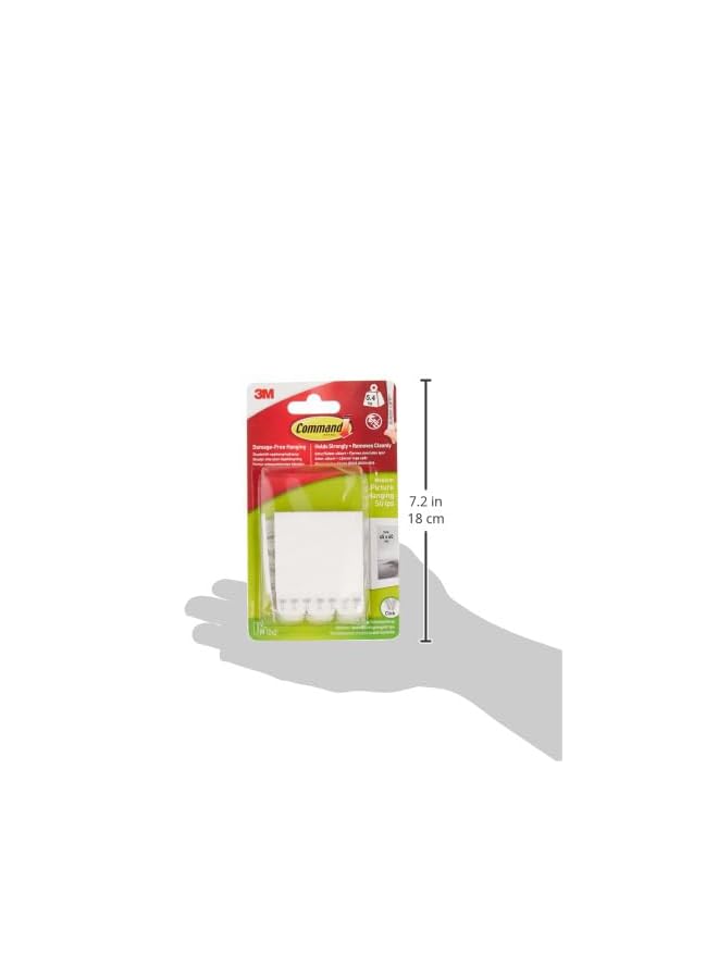 Command 17204-12PK Picture Hanging Strips Value Pack, Medium, Holds 5.4 Kg. whole pack, white color, Decorate Damage-Free, 12 pairs/pack - Image 4