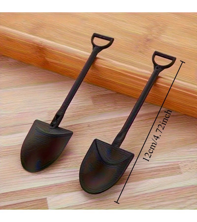 55 Pieces Black Dessert Spoons Creative Cake Stirring Coffee Mousse Spoons Suitable For Parties Gatherings Home Use Christmas Halloween Bakeries And Supermarkets - Image 3