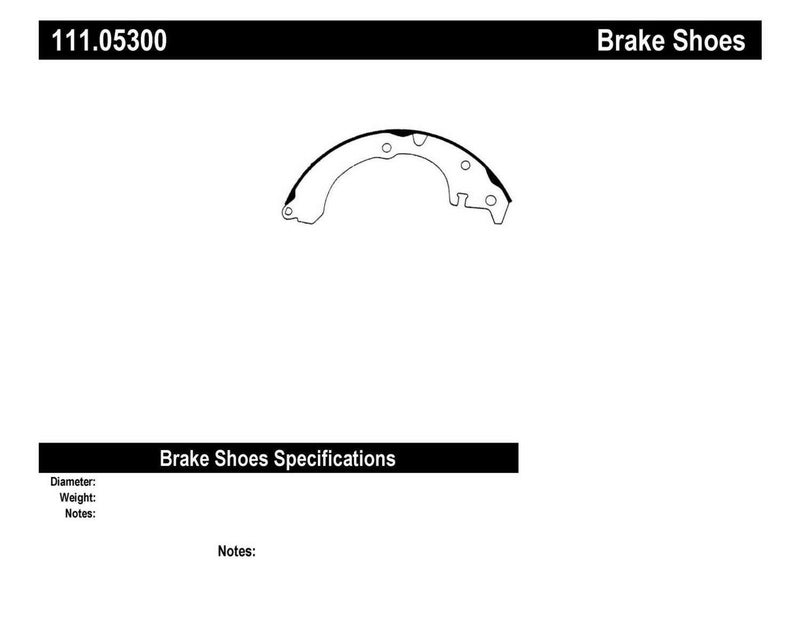 Centric Parts 111.05300 Brake Shoe - Image 3