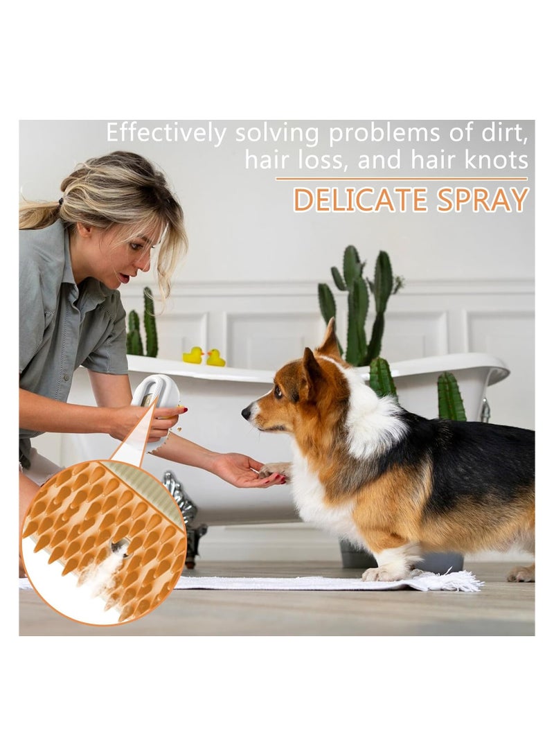 Cat Steam Brush, 3 in 1 Cat Steam Brush with Dog Steam Brush, Self Cleaning Grooming Brush for Cats, Dogs, Pets for Cleaning and Massaging - Image 5