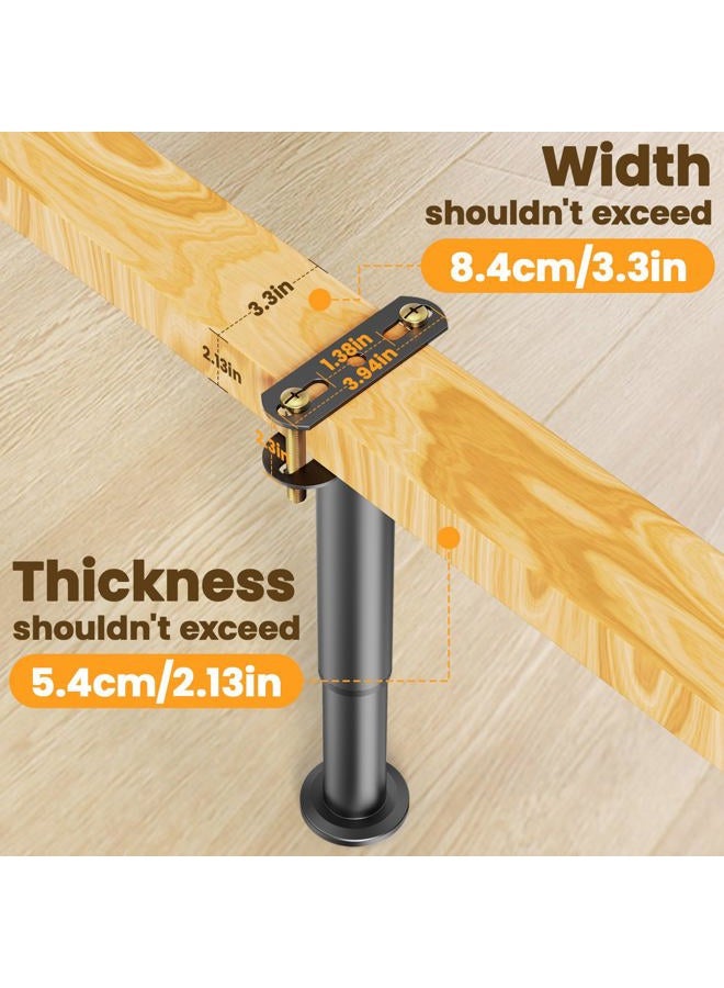 Abiglifty 4Pcs Adjustable Bed Frame Support Legs, 13 Inch Bed Slats Support Legs, Bed Legs Replacement, Metal Heavy Duty Furniture Legs - Image 5